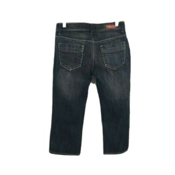 Shorty Junior's Black Capri Jeans 5 Pockets Size 3 - Picture 5 of 7